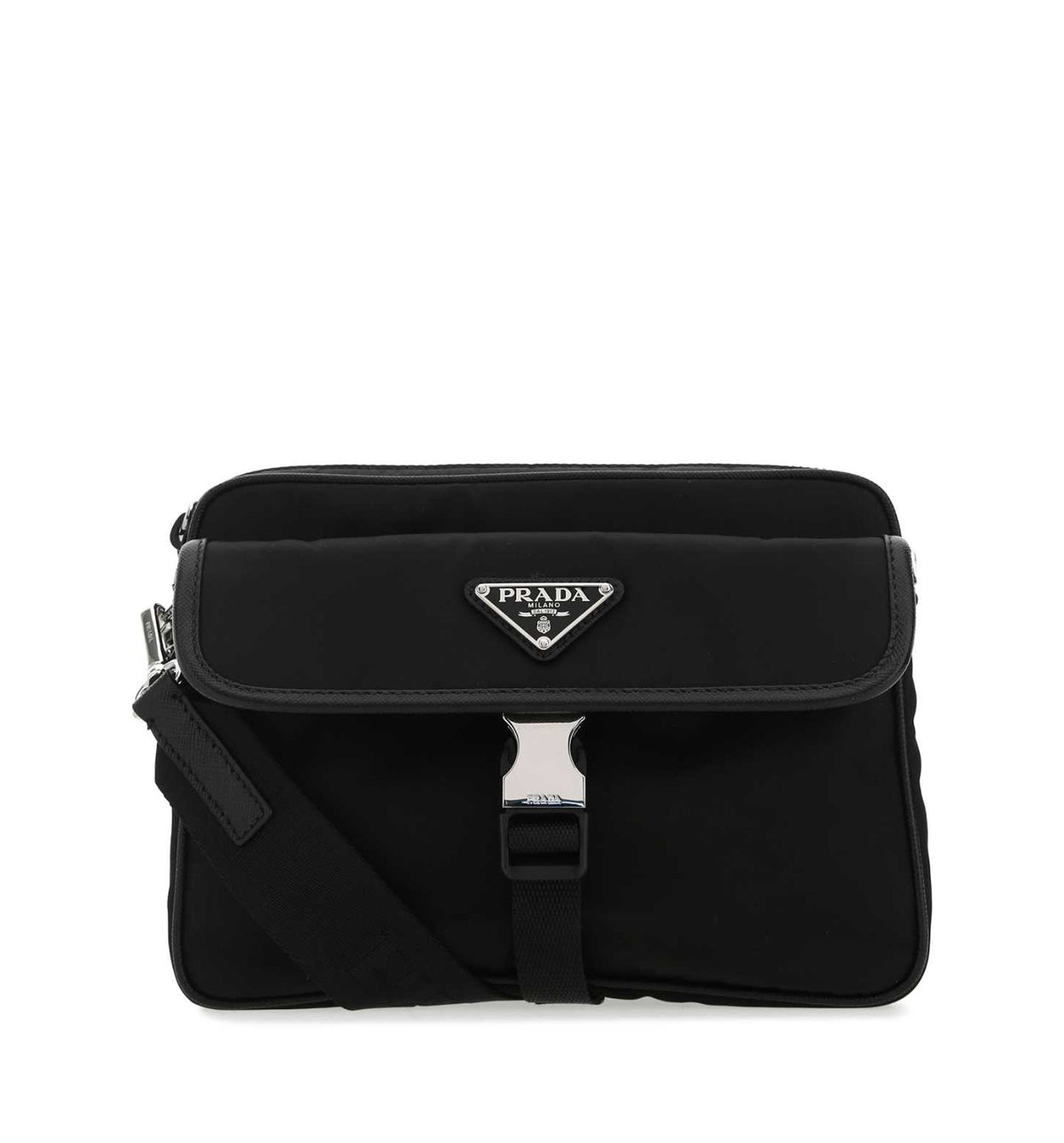 Re-Nylon And Saffiano Leather Shoulder Bag
