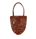 Small Summer Banana tote bag in raffia
