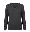 Knit cashmere sweater with embroidery