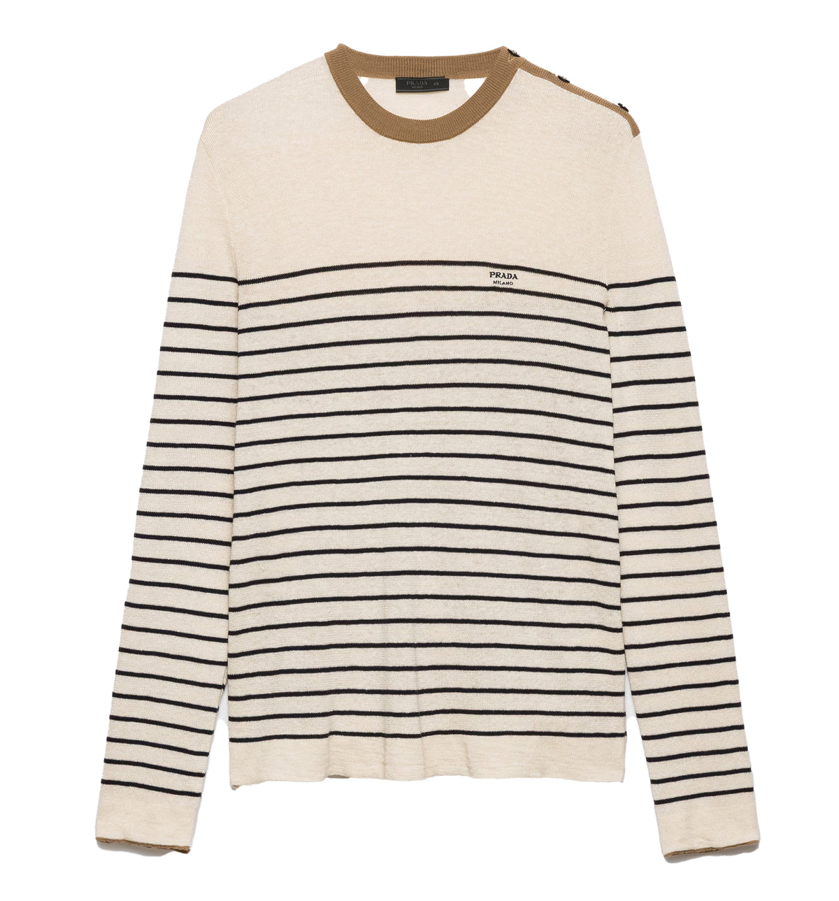 Striped Linen and Cotton Sweater
