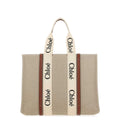 Large Woody Tote Bag In Linen