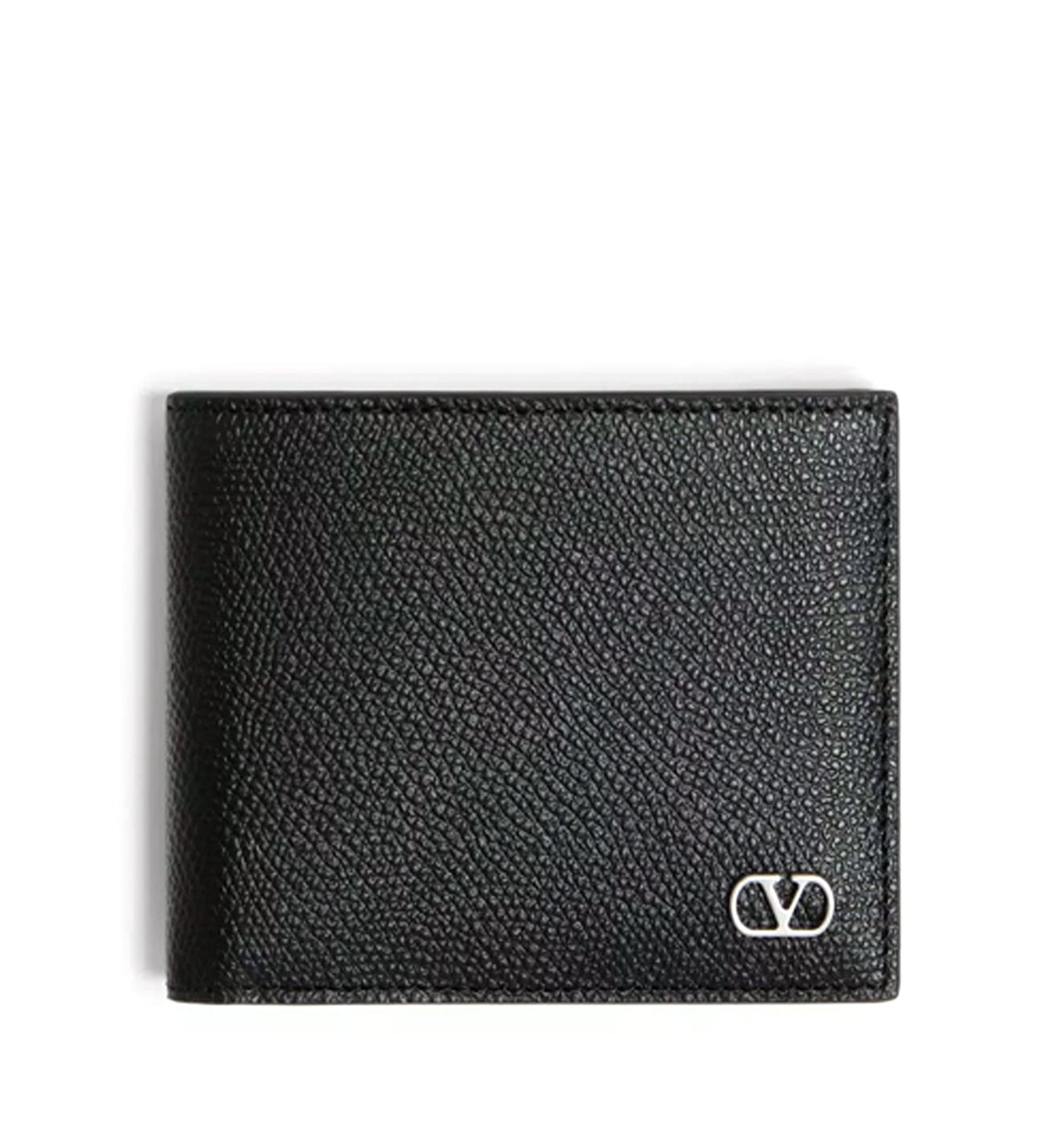 VLogo Signature Grainy Calfskin Wallet