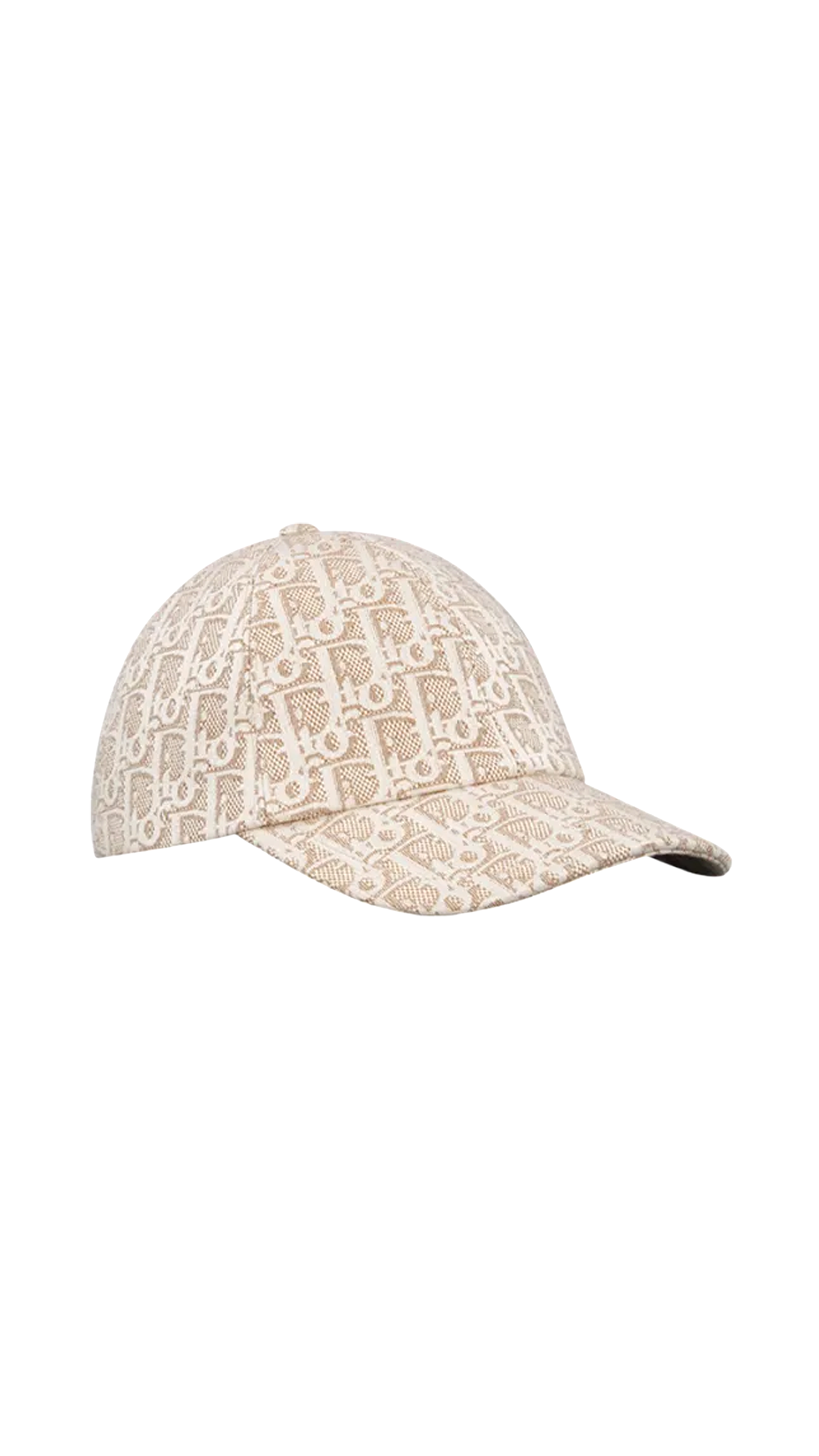 Oblique D-Player Cap - Brown/White