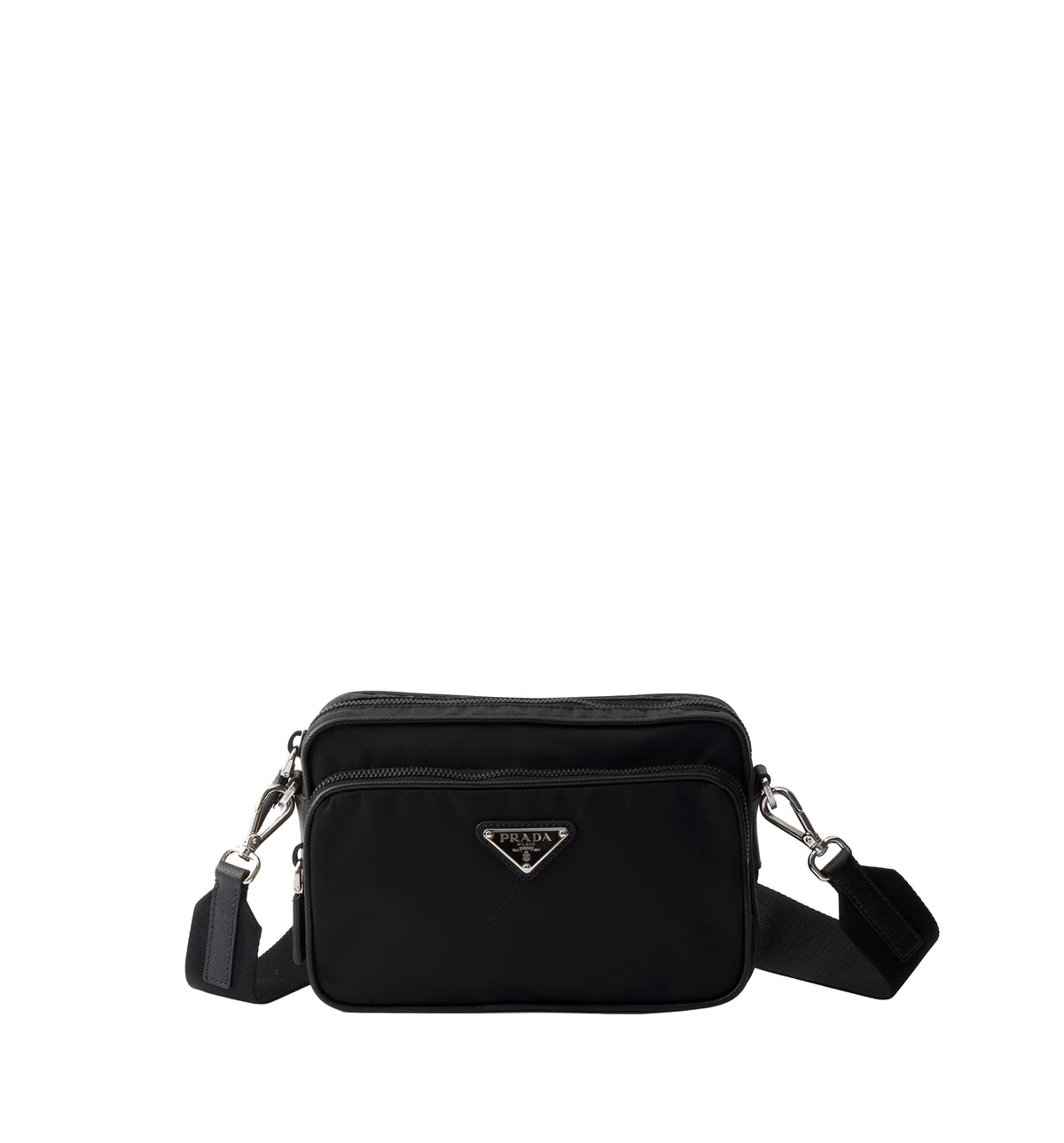 Re-Nylon and Saffiano Leather Shoulder Bag