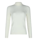 Turtleneck Top In Striped Wool