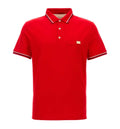 Cotton Piqué Polo Shirt With VLogo Patch