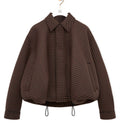 Drawstring jacket in wool