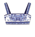 Cotton Top With Maiolica Print
