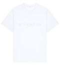 T-Shirt In Cotton And Silk With Givenchy Paris Jacquard