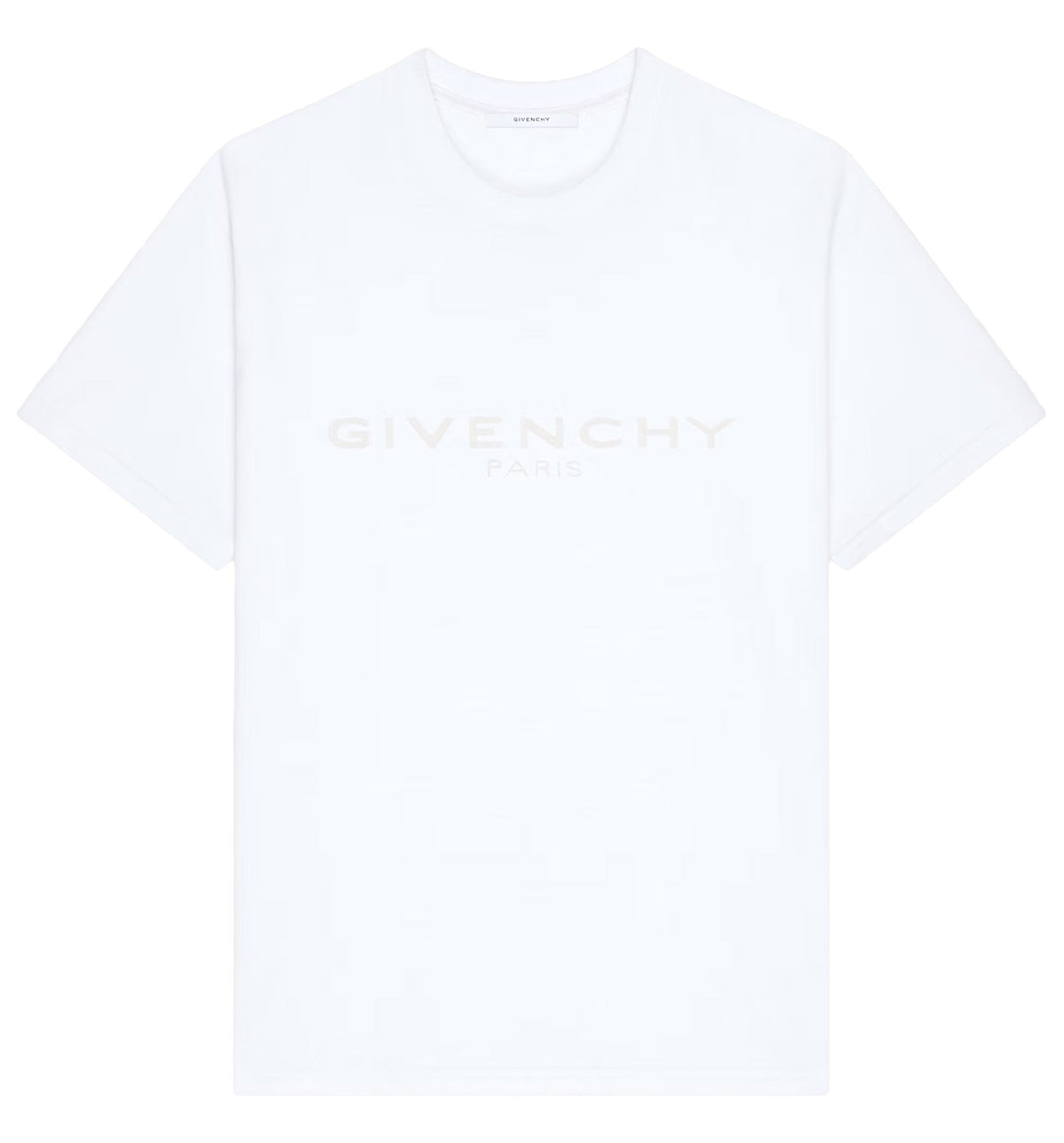 T-Shirt In Cotton And Silk With Givenchy Paris Jacquard