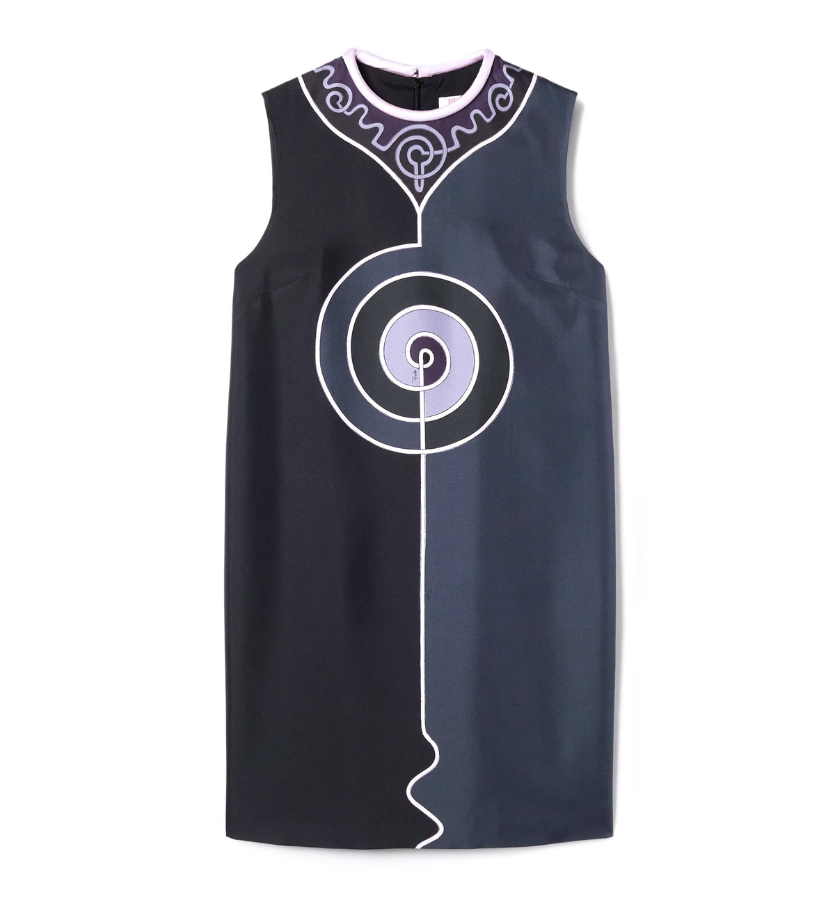 Astro Print Sleeveless Mini Dress
