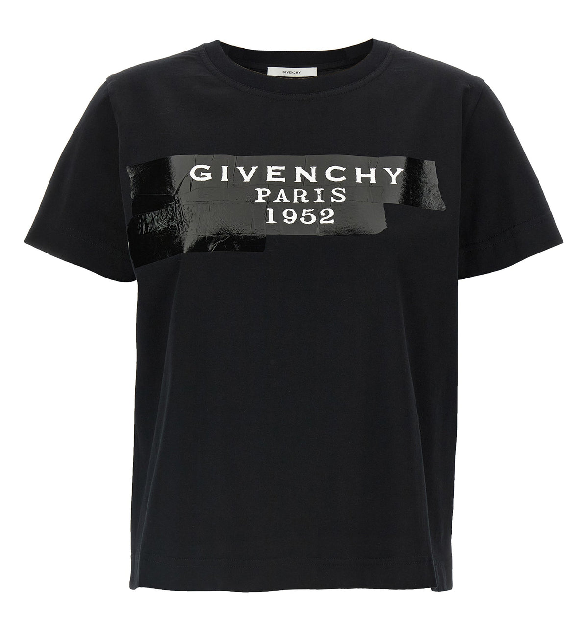 T-Shirt In Cotton With Givenchy Tape Print