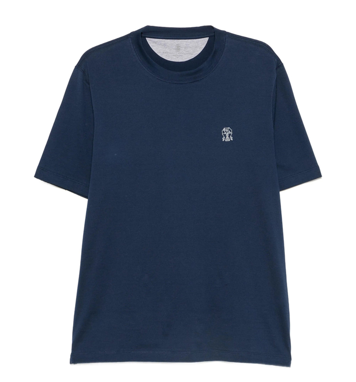 Cotton jersey crew neck T-shirt with logo