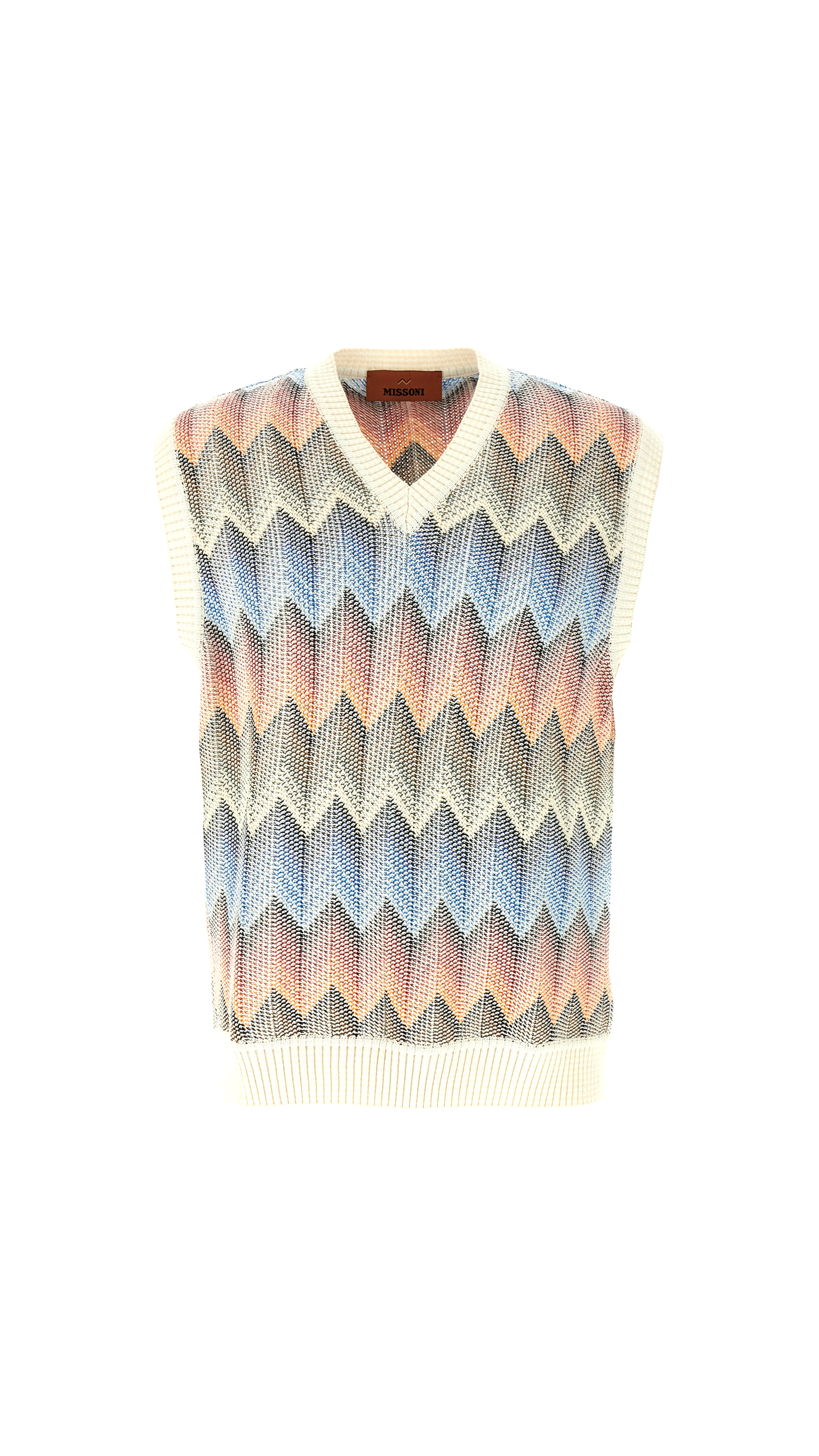 Chevron Vest Gilet - Multicolor