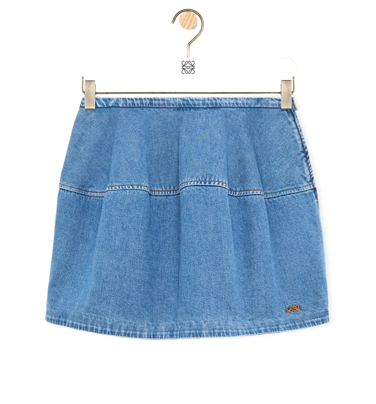 Balloon skirt in denim
