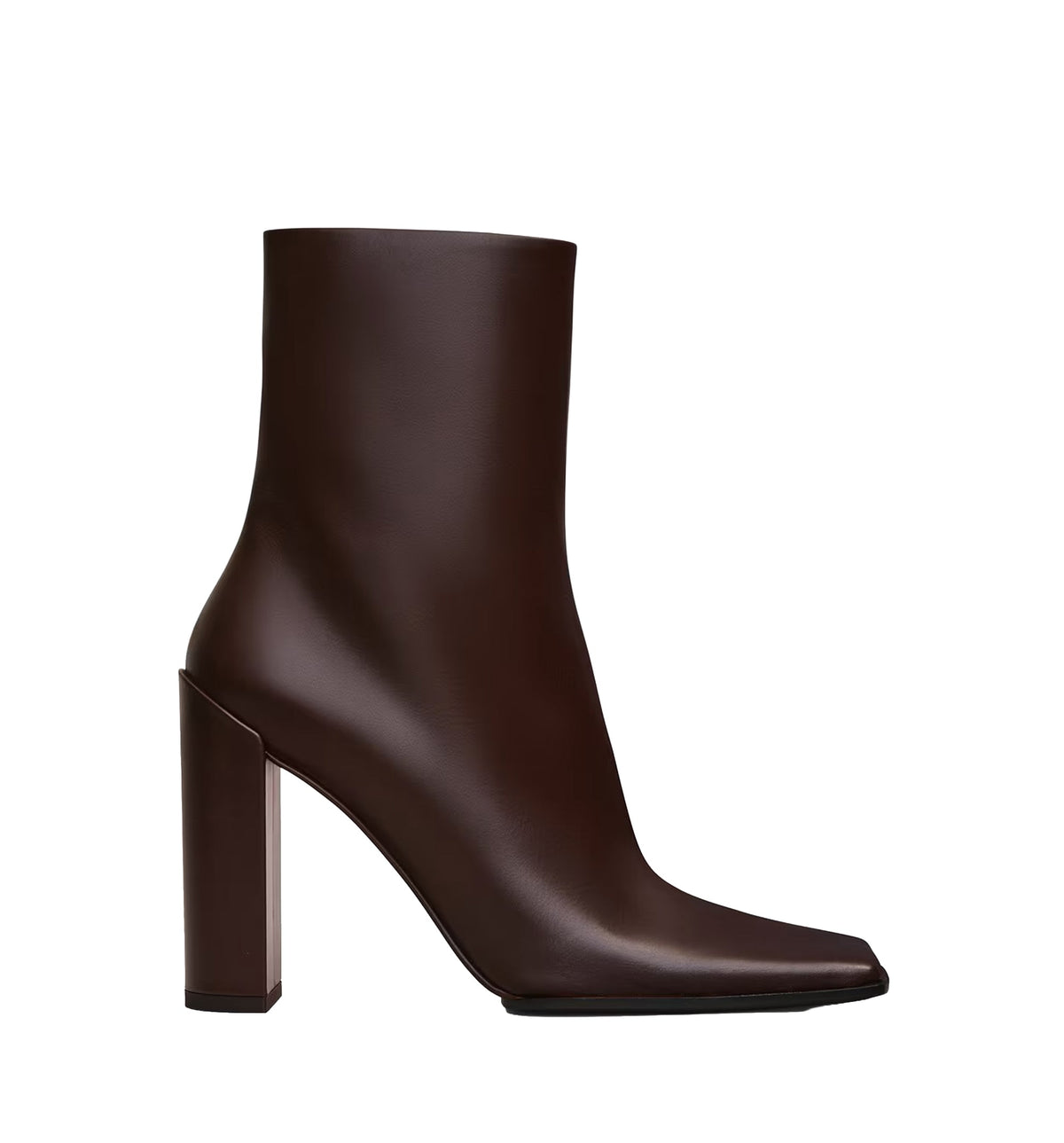Square Ankle Boots In Calfskin