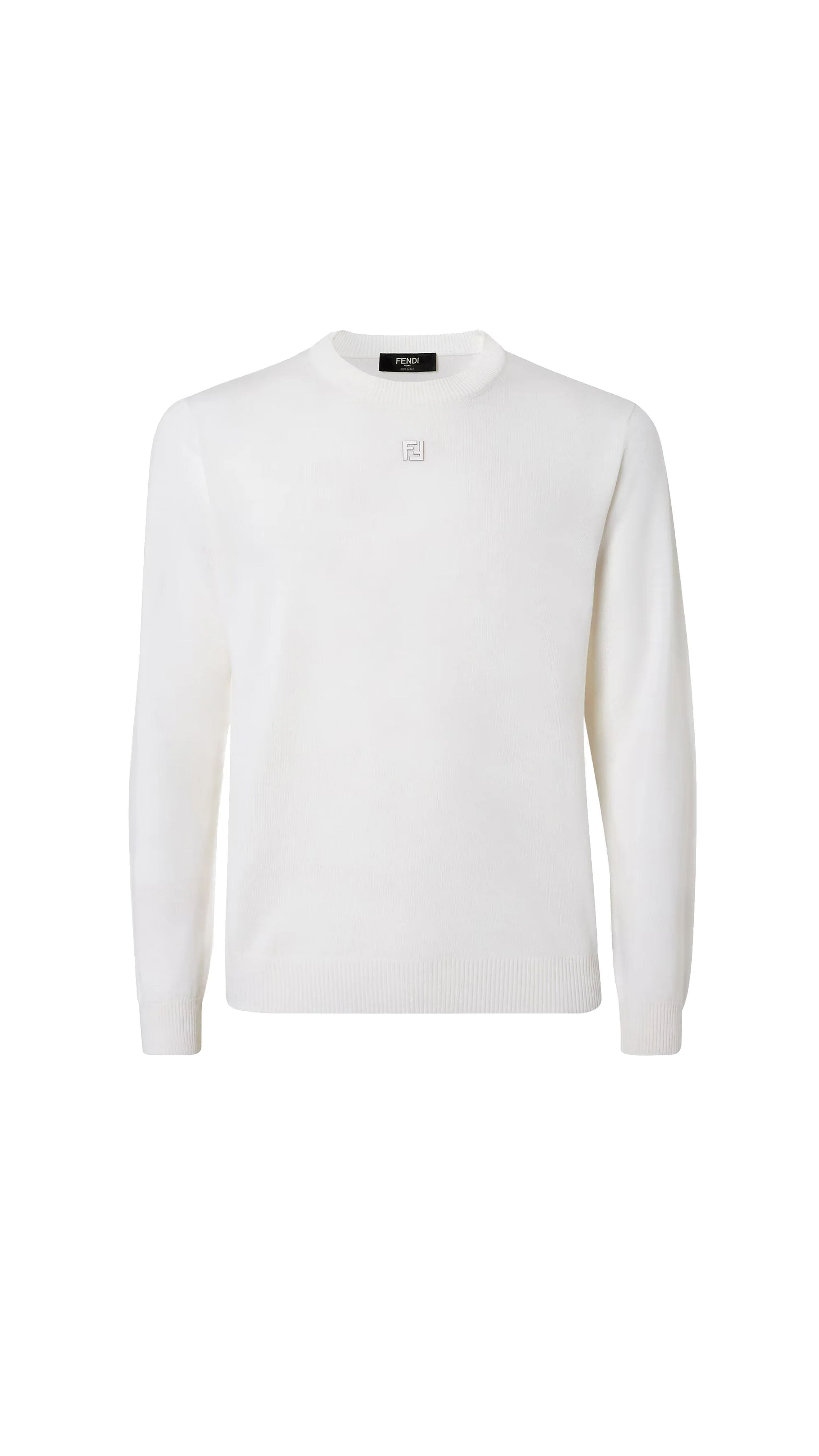 FF Lightweight Wool Sweater - White