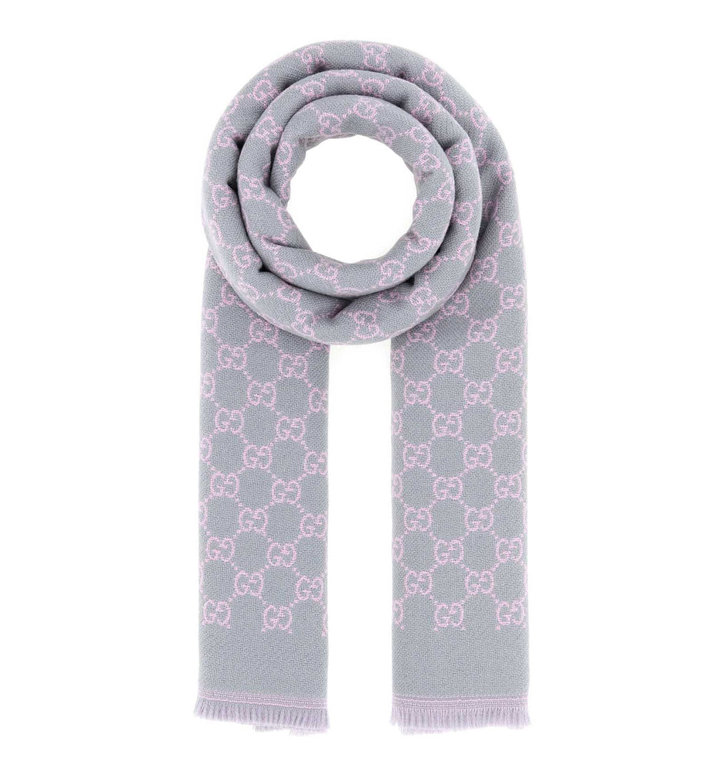 GG Wool Viscose Lamé Scarf