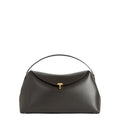 T-Lock Leather Top Handle Bag