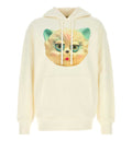 Cotton Hoodie With Le Chat De La Maison Print