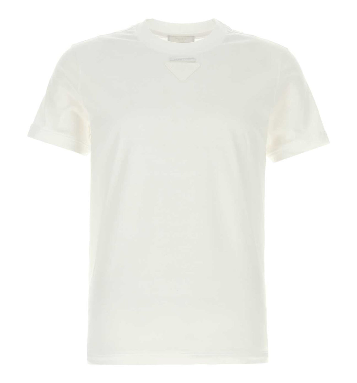 Cotton T-Shirt With Fabric Triangle