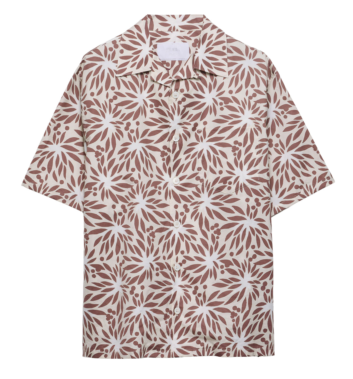 Printed Cotton Bowling Shirt