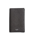 Vertical Card Holder In Grained Calfskin