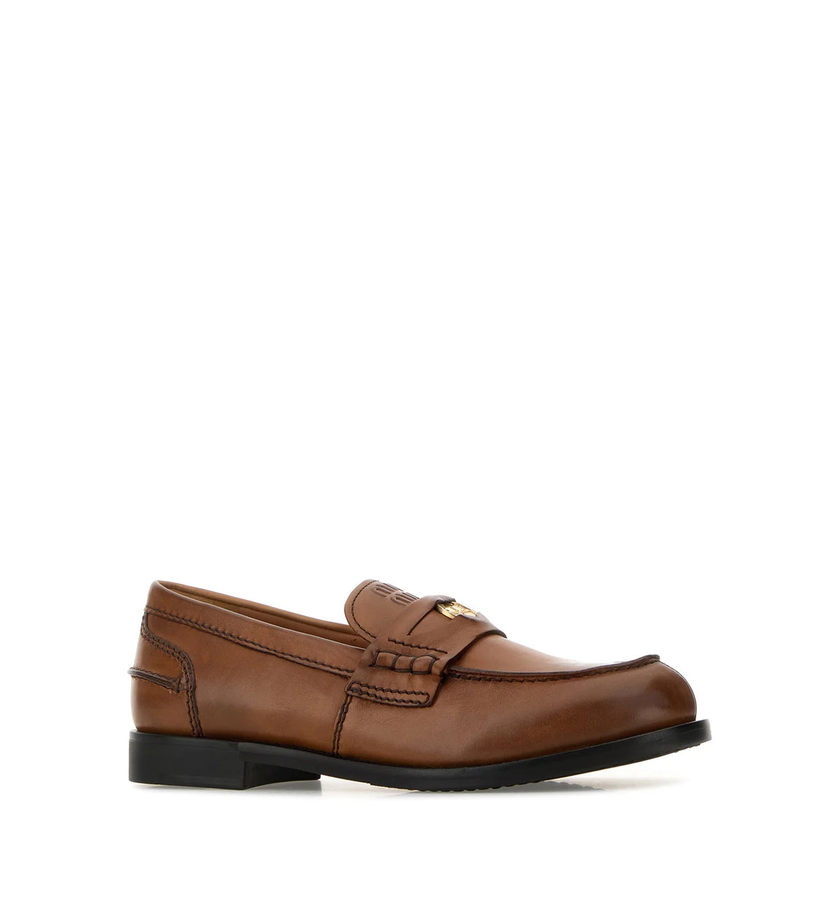 Waxed Leather Loafers
