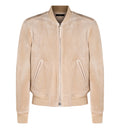Perforated Cashmere Suede Bomber