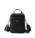 Re-Nylon and Saffiano leather shoulder bag