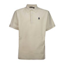 Garment-dyed cotton polo shirt