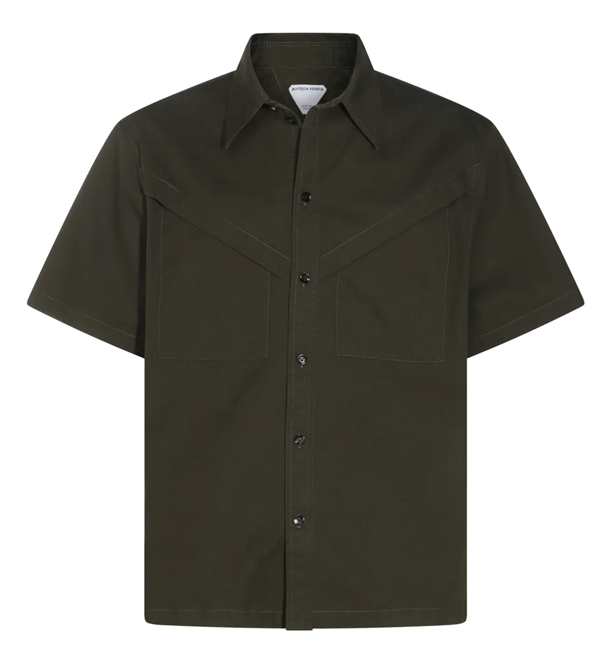 Light Cotton Twill Shirt - Khaki