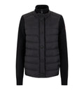 Wool-Blend Padded Hybrid Cardigan