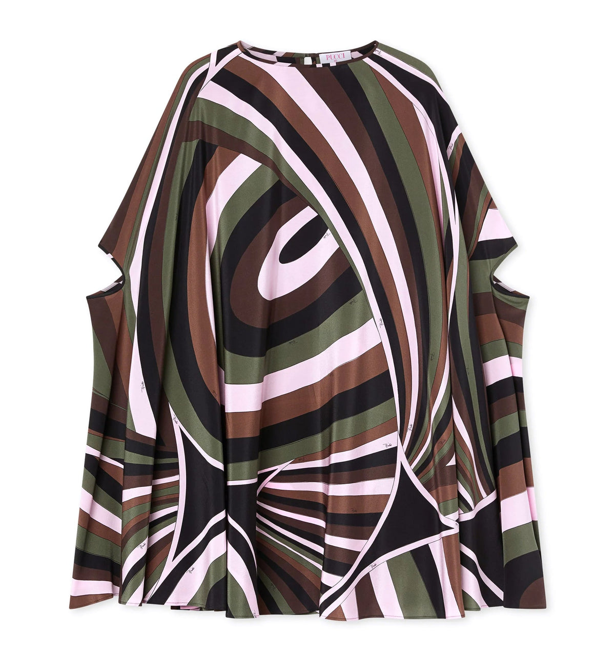Iride Print Crêpe de Chine Kaftan