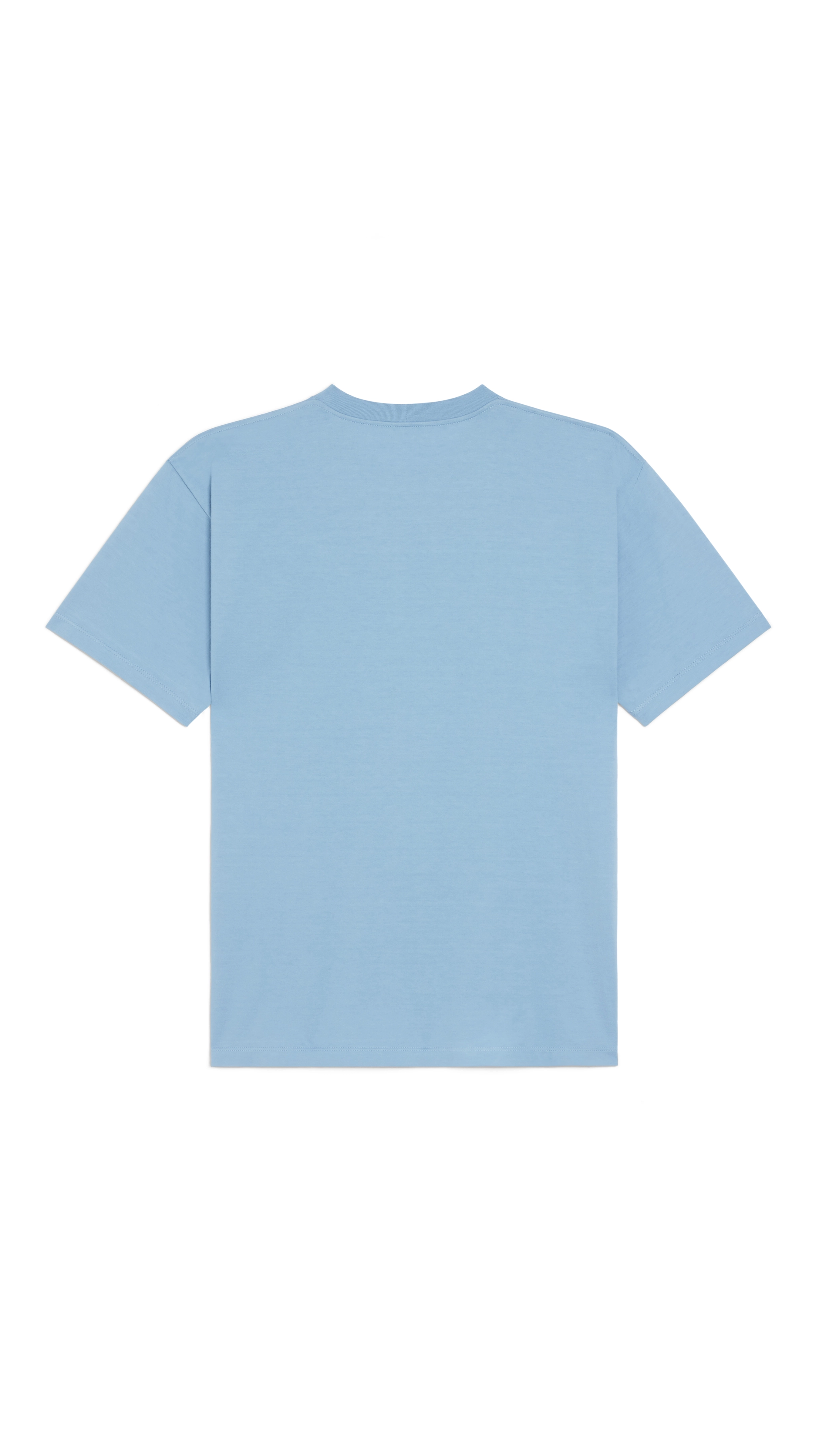 Loose T-shirt in Cotton Jersey - Blue Washed/Black