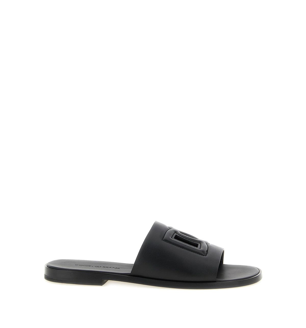 Calfskin Slides With DG Logo