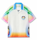 Multicolour Airspray Short Sleeve Silk Shirt