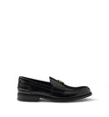 Brushed leather loafers