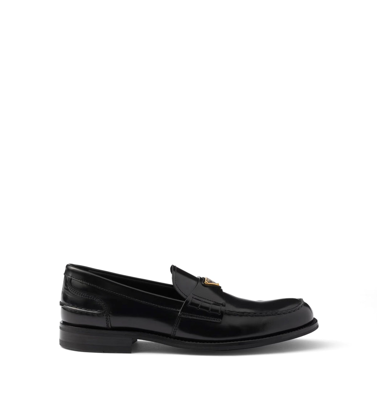 Brushed leather loafers