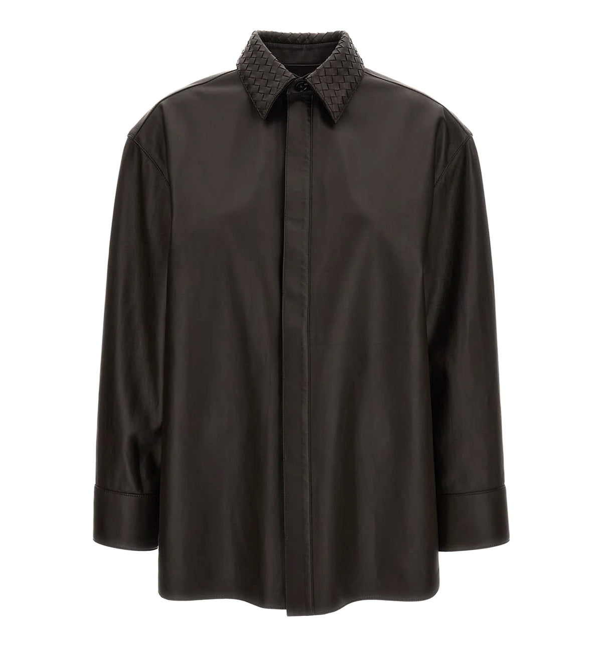 Semi-Shine Leather Shirt