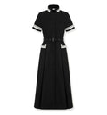 Mid-Length Flared Shirtdress