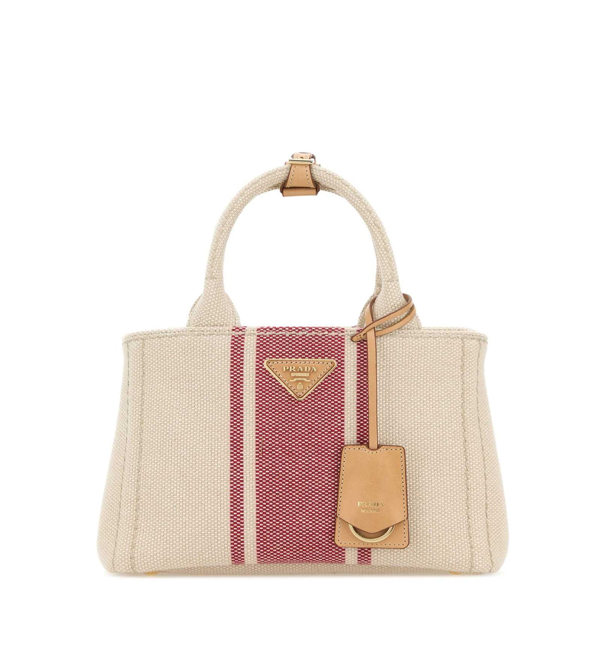 Prada Jardinière Small Cotton Canvas Bag