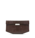 Clip Leather Shoulder Bag