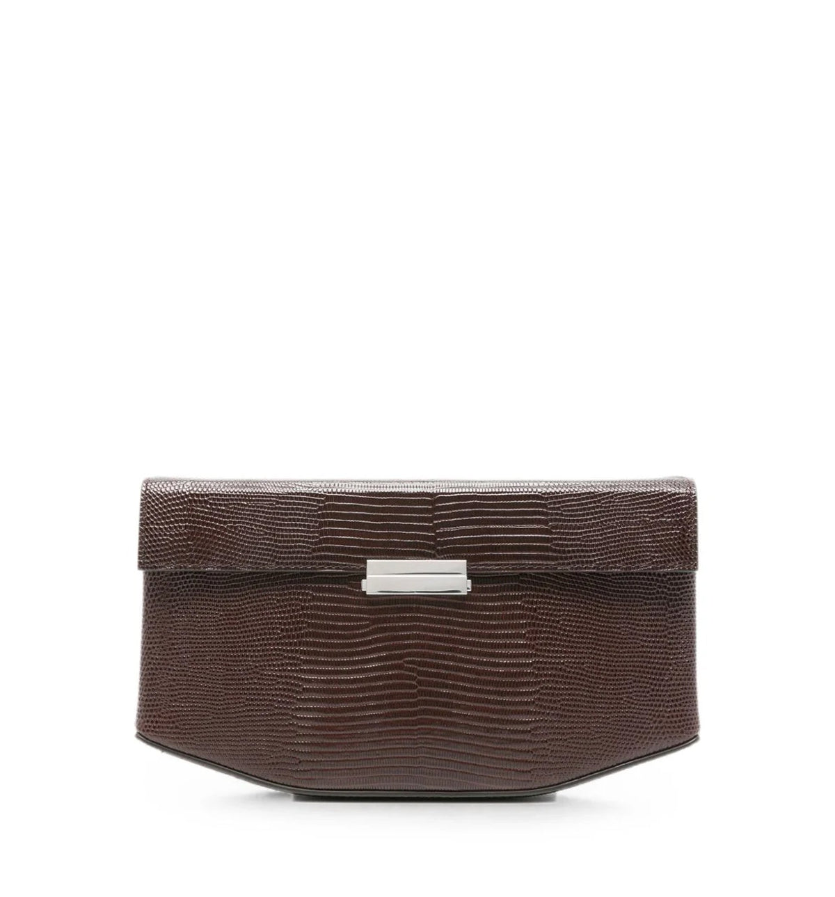 Clip Leather Shoulder Bag