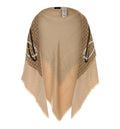 GG wool silk jacquard cape