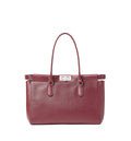 Peekaboo Tote Small Dark Red Leather Bag