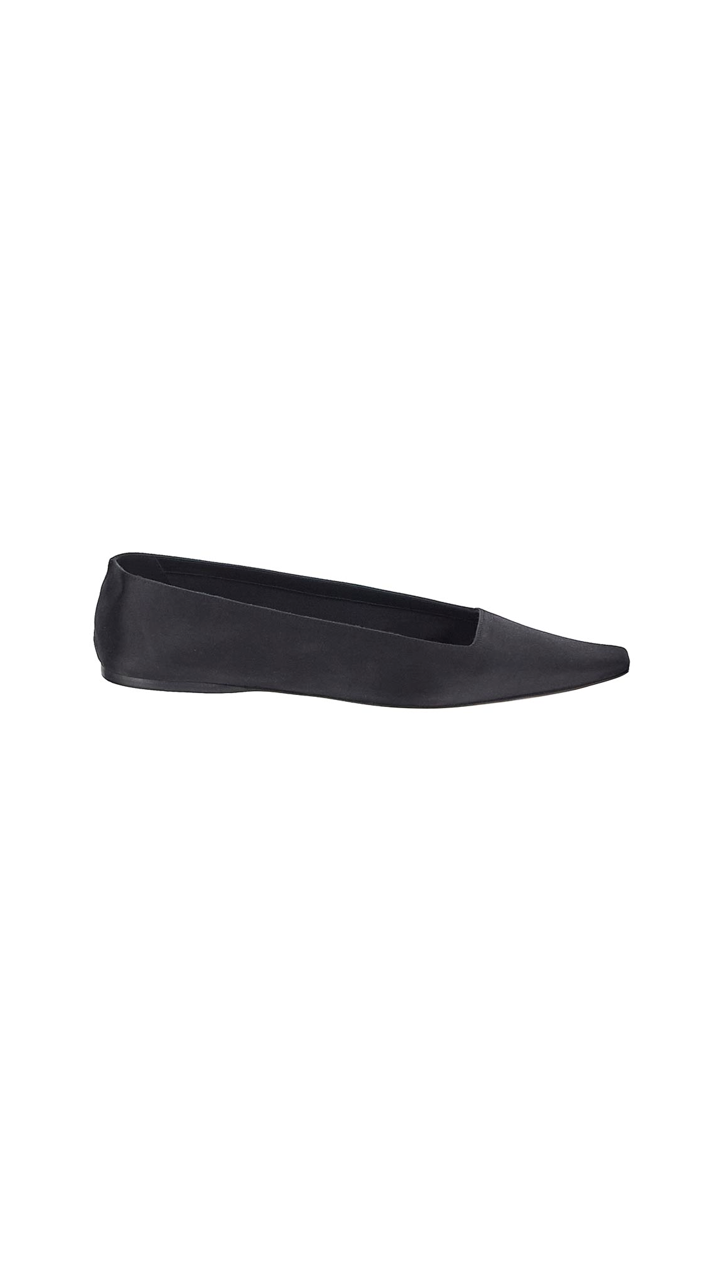 Ballerine Poppy In Crêpe Satin - Black