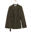 Draped Jacket in Wool