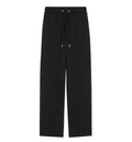 Black cotton track pants with Ami de Coeur