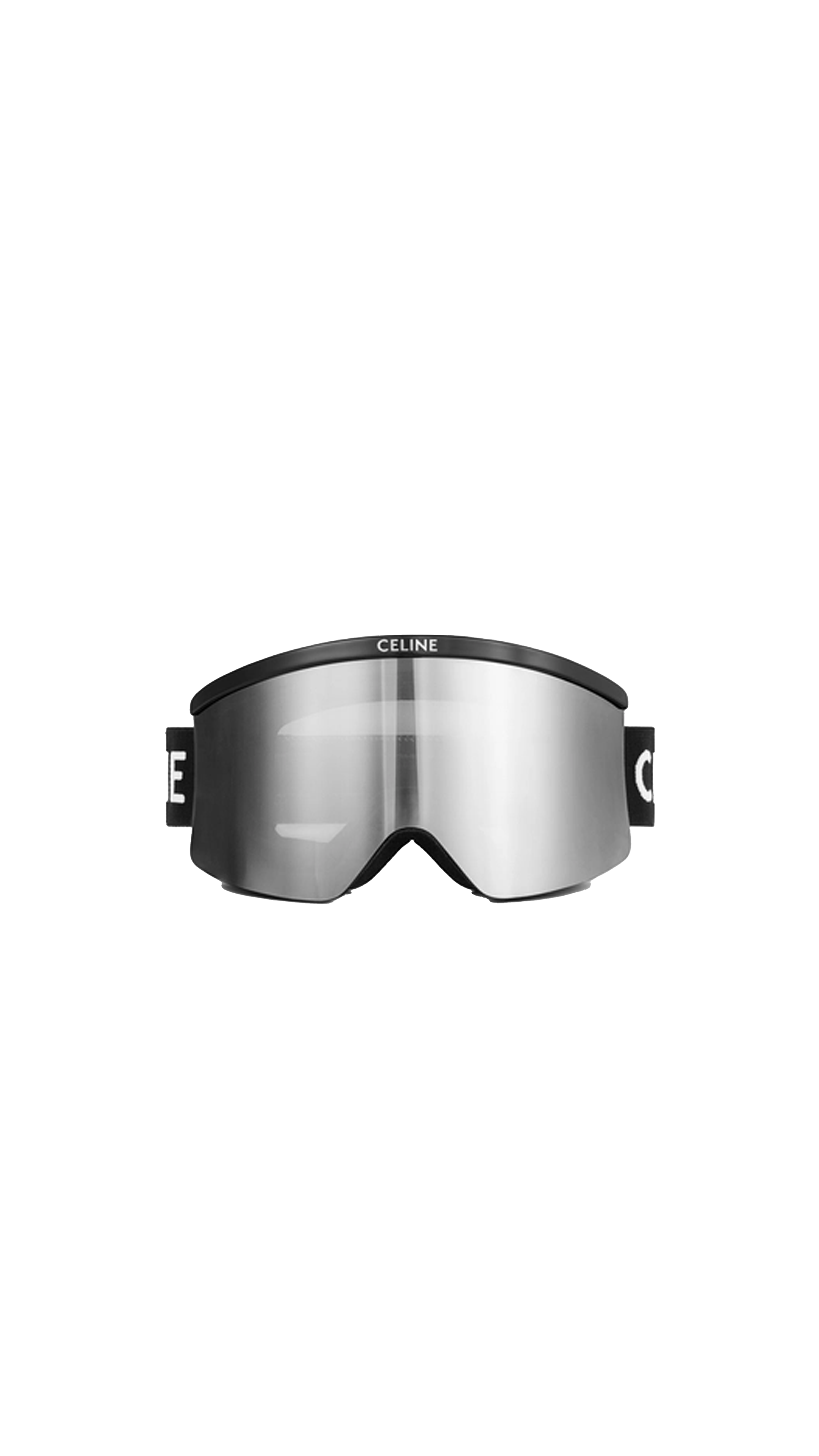 Celine Ski Mask In Injected Nylon With Mirror Lenses - Black